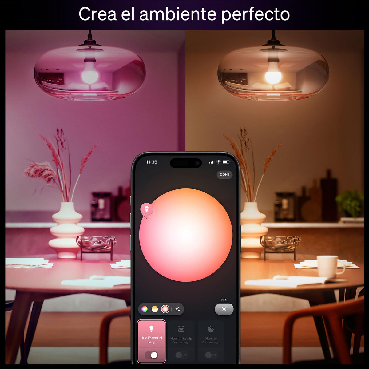 Philips Hue Essential A19 bulb offers warm to cool white versatility
