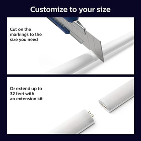 Philips Hue extendable up to 33 feet enabling scalable room lighting