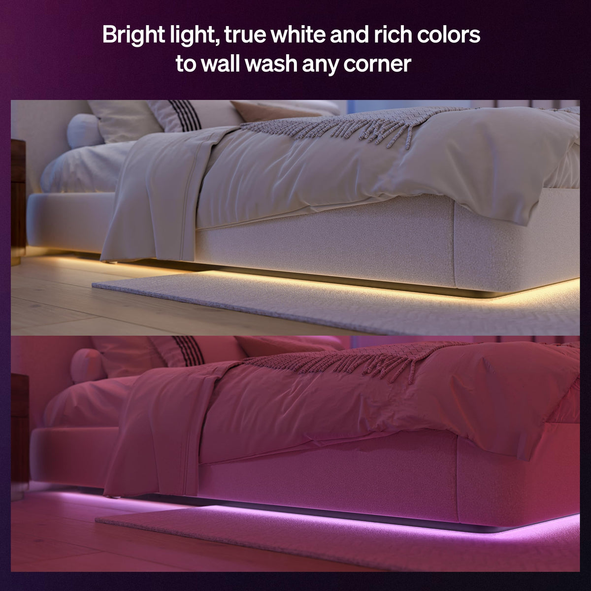 Philips Hue Flux cabinet backlight adds subtle accent light to shelves