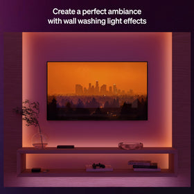Philips Hue Flux color-blend strip with vibrant hues for dynamic mood lighting