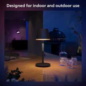 Philips Hue Go color ambiance with millions of colors for mood lighting