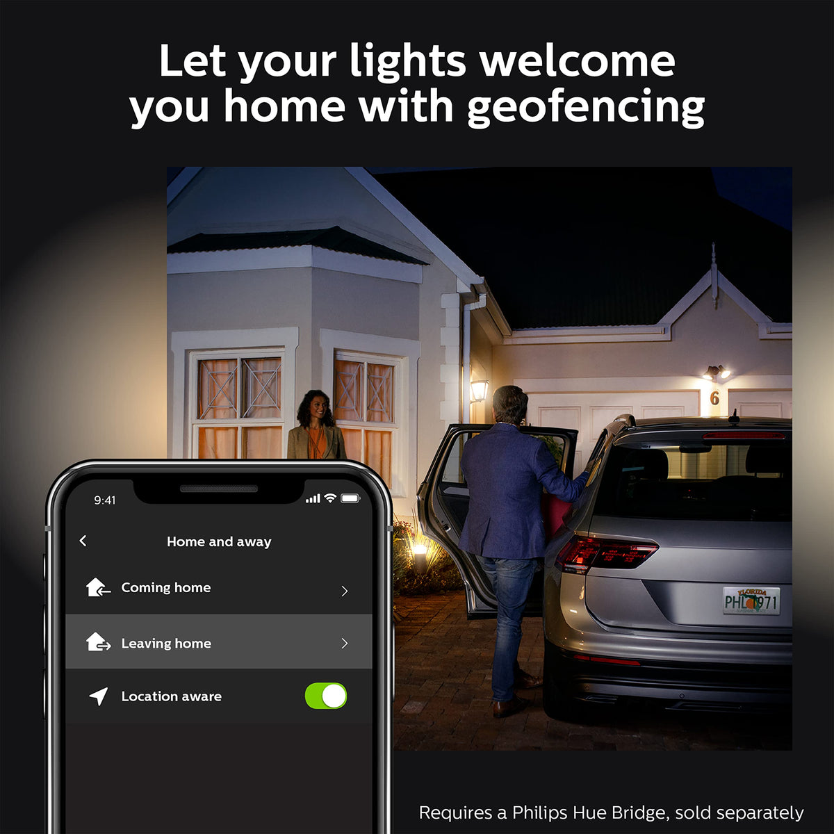 Philips Hue Lily IP44 weatherproof design for outdoor use