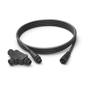 Philips Hue 8-foot outdoor cable extension extends power for flexible lighting layouts.