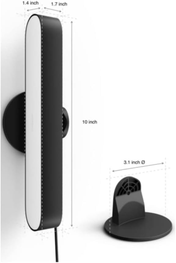 Philips Hue Play light bar base kit showing color palettes and moods