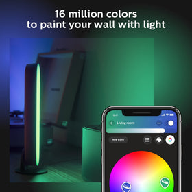 Philips Hue Play light bar with mounting clip for TV backlight setup.