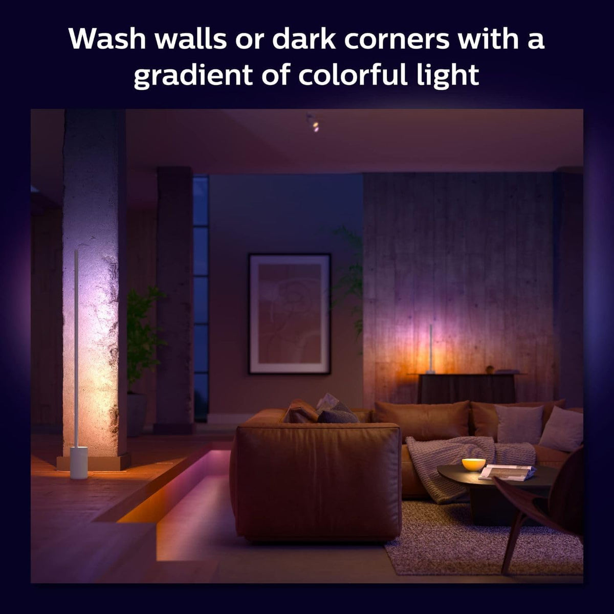Philips Hue Signe enables dynamic light effects with subtle brightness changes