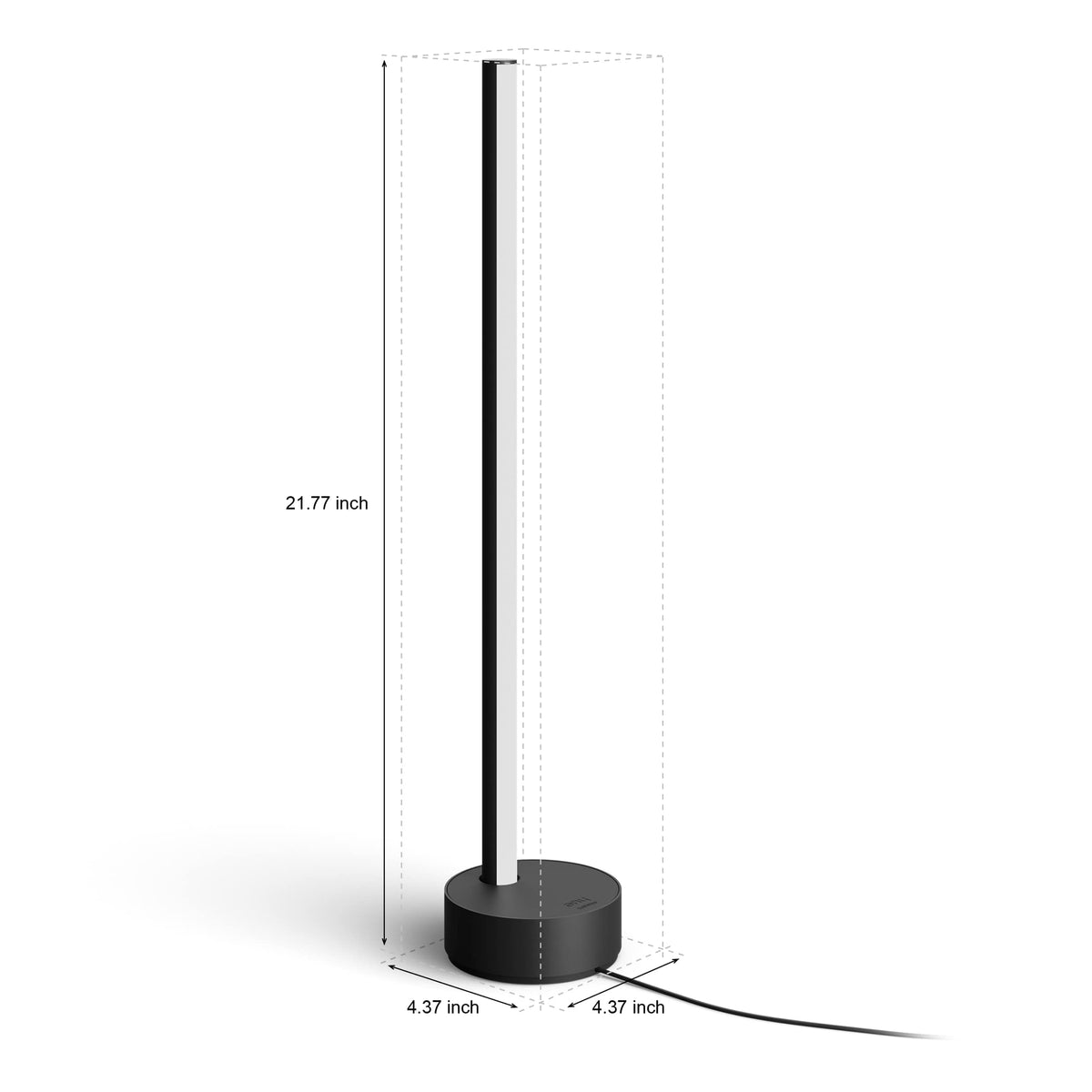 Philips Hue Signe gradient lamp controlled by Hue app for custom scenes