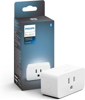 Philips Hue Smart Plug front view showing a compact, unobtrusive design.