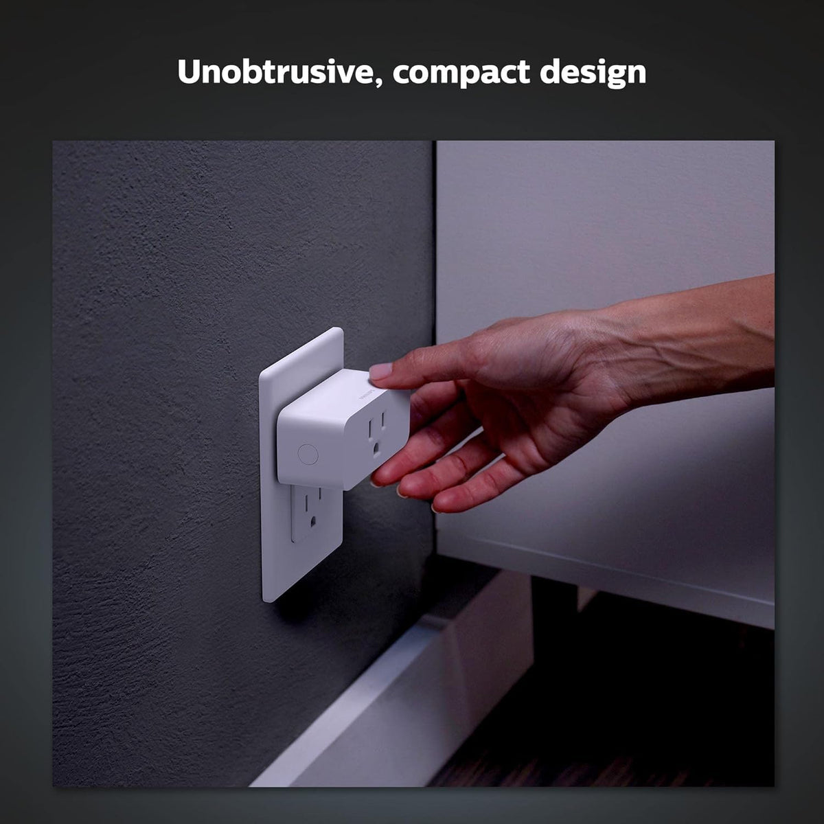 Philips Hue Smart Plug with voice control via Alexa or Google Assistant.