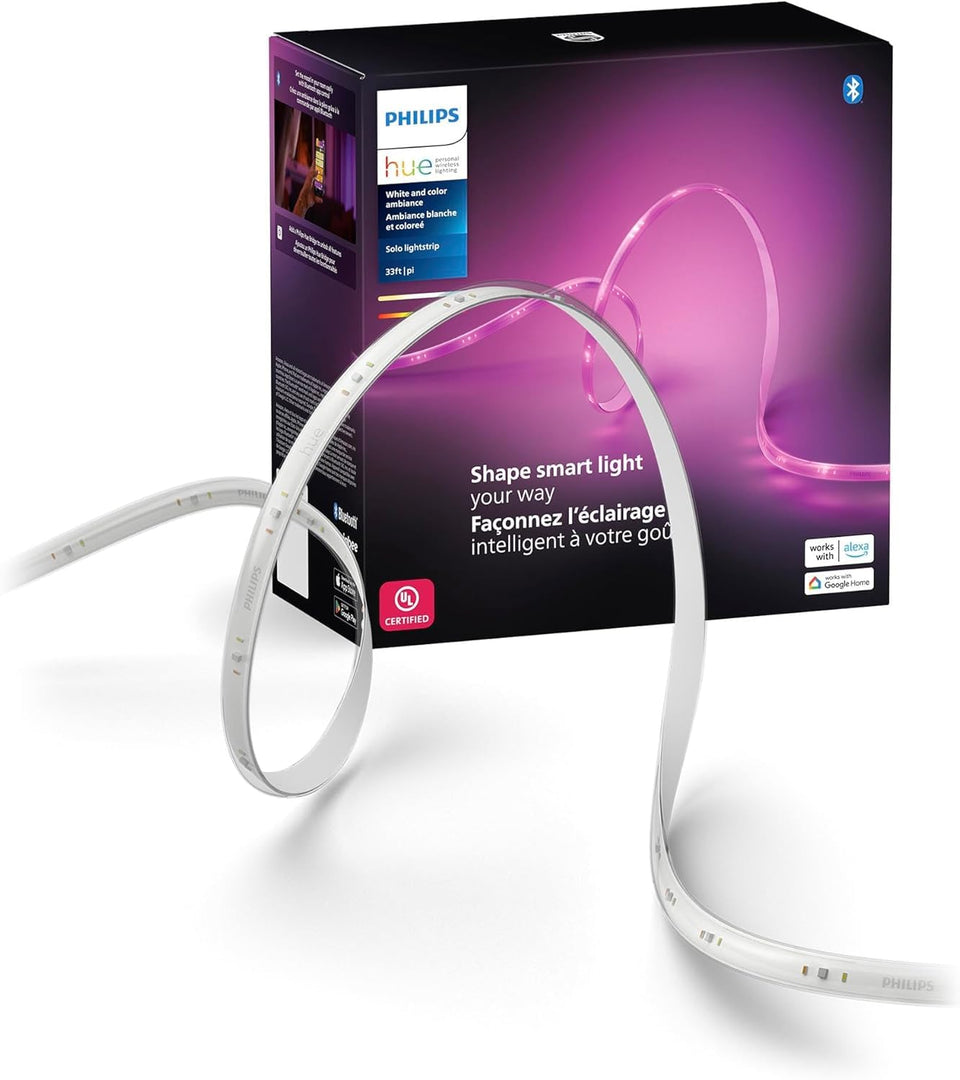Philips Hue Solo lightstrip 5m ambient lighting enhances living spaces