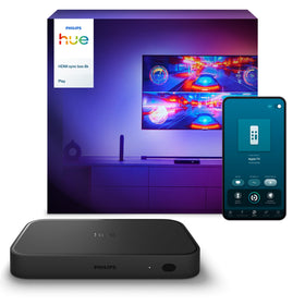 Philips Hue Sync Box 8K 60Hz for immersive gaming lighting.