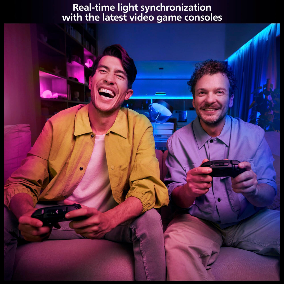 Philips Hue Sync Box full-screen viewing with distraction-free lighting.