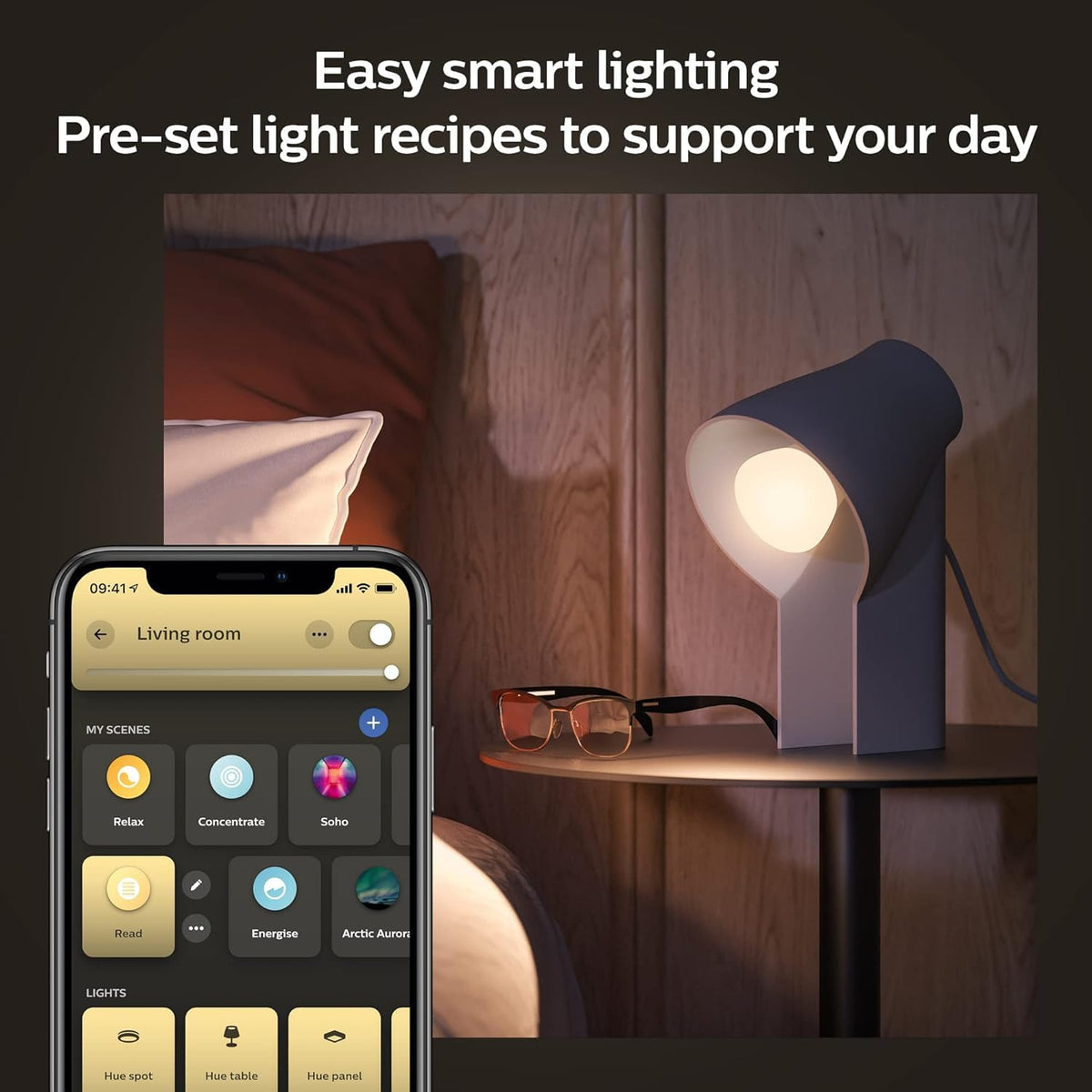 Voice control with Alexa or Google Assistant for hands-free lighting