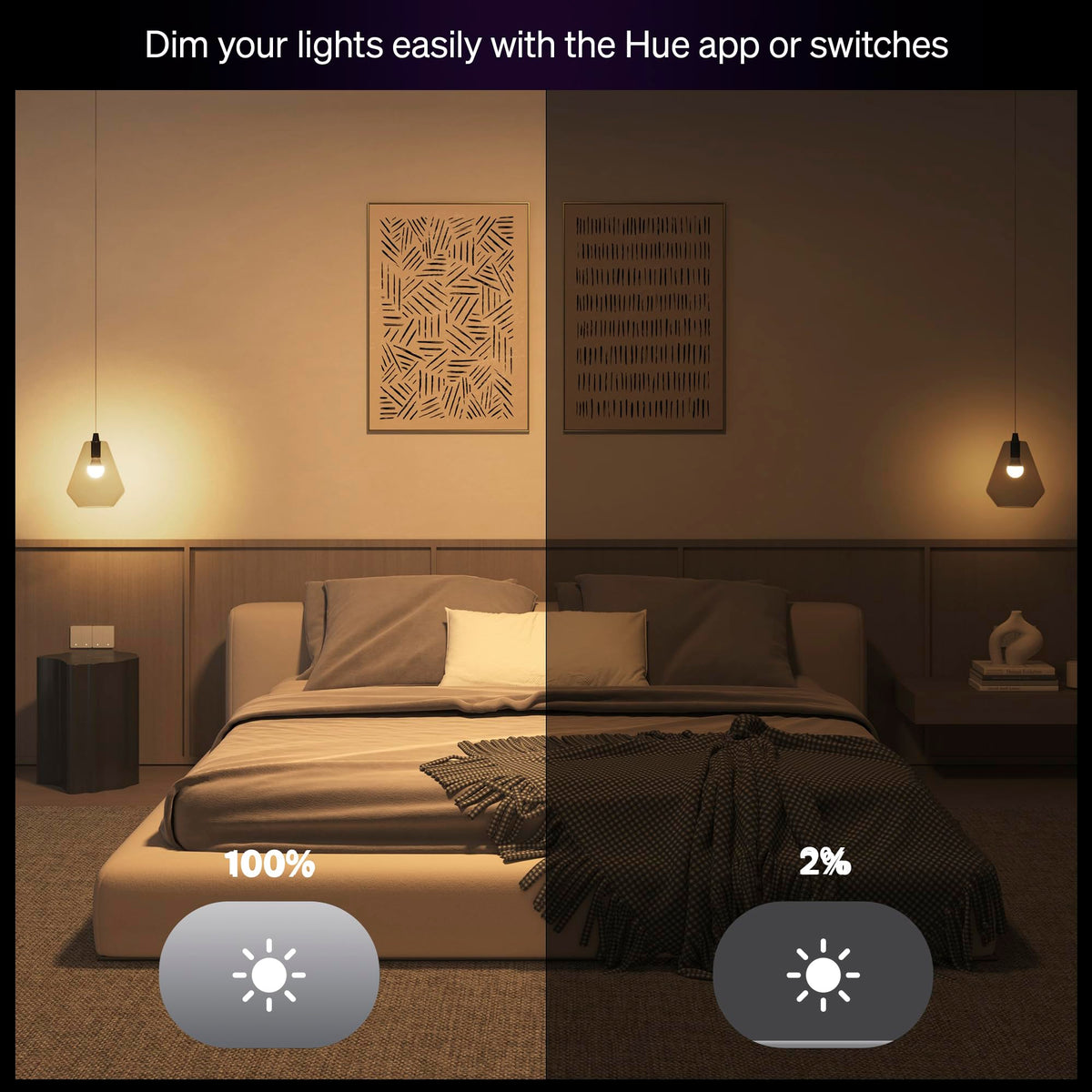 Philips Hue voice control setup with your preferred assistant.