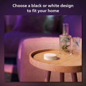 Philips Hue wall tap dial switch with adhesive backing for easy placement