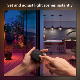 Philips Hue black wall tap dial switch with sleek design