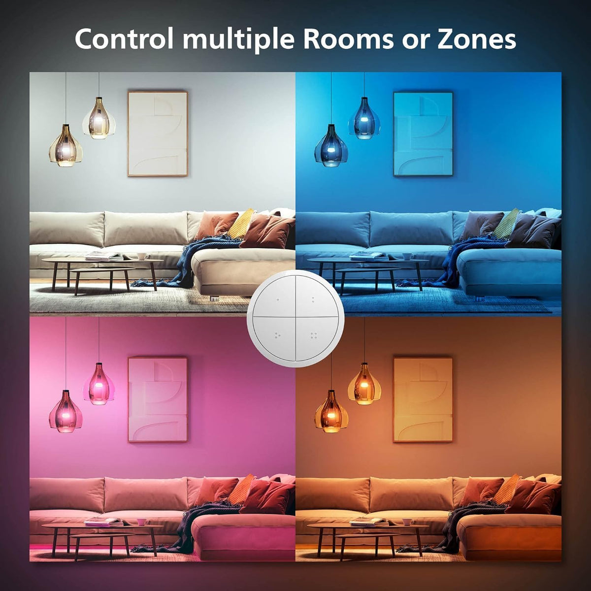 Philips Hue wall tap dial switch requires Hue Bridge for automations