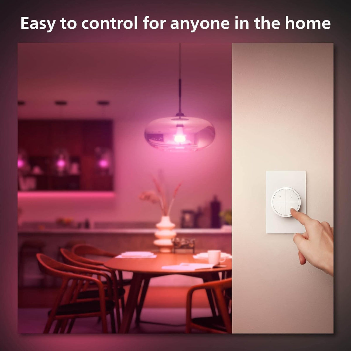 Philips Hue wall tap dial switch supports Matter for wider compatibility