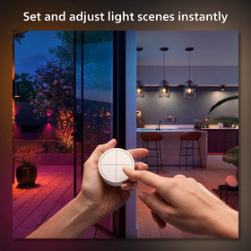 Philips Hue wall tap dial switch used as a portable remote