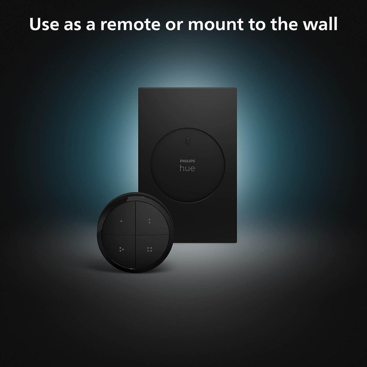 Philips Hue wall tap dial switch used as a remote for flexible lighting control