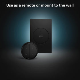 Philips Hue wall tap dial switch used as a remote for flexible lighting control