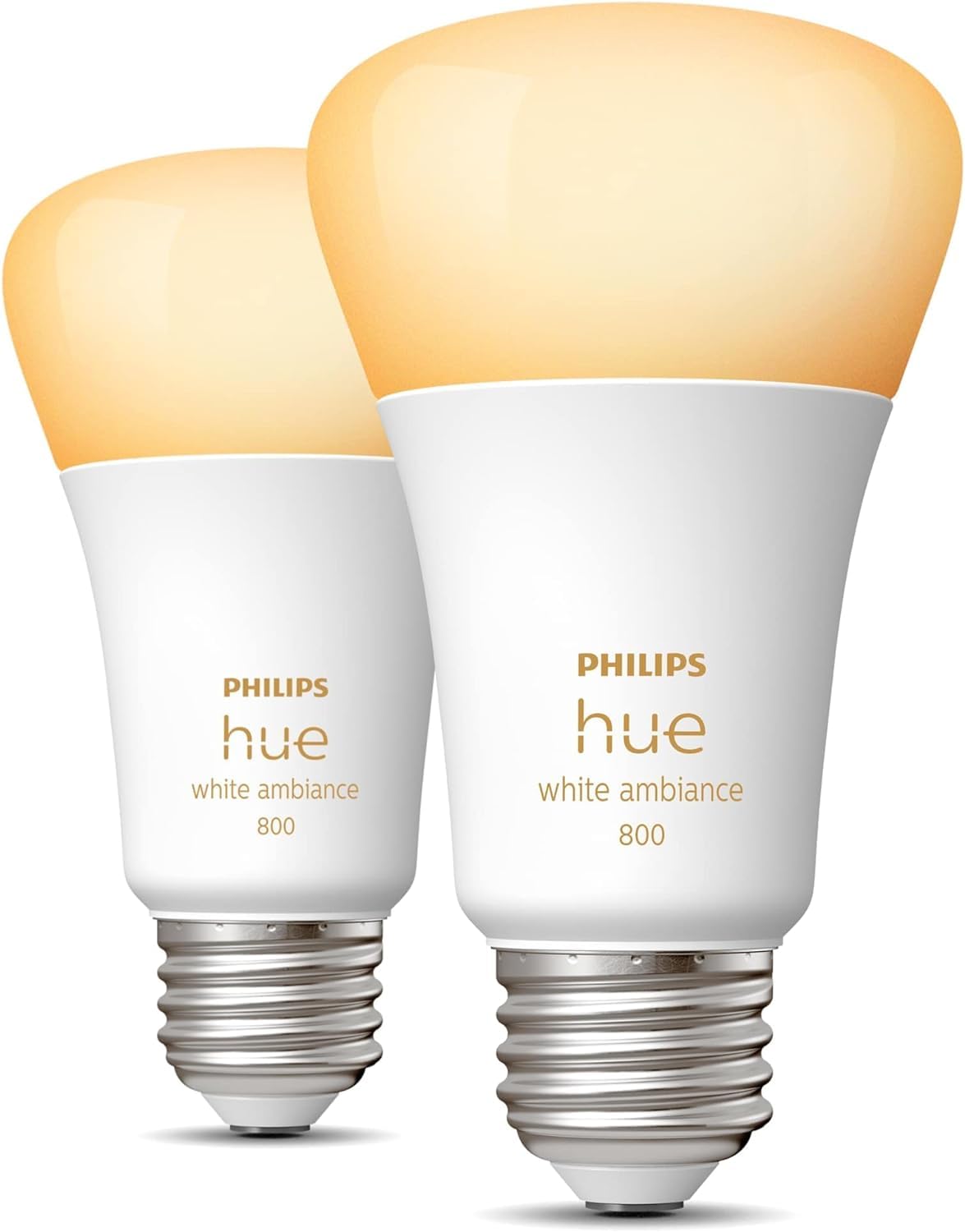 Hue White Ambiance bulbs on table ready for Bluetooth pairing