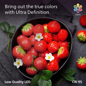 Sustainable packaging reflects Philips energy-saving LED commitment.
