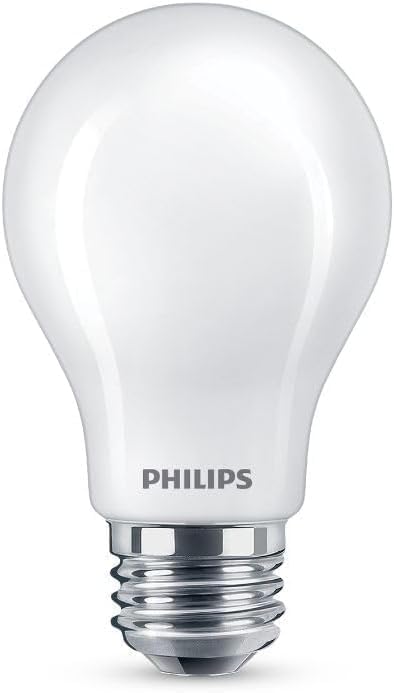 Philips LED 60W A19 Ultra Definition side view highlighting frosted finish