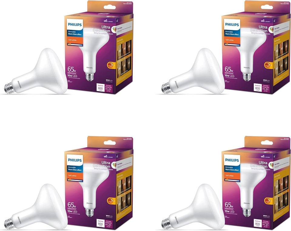 Philips LED BR40 Ultra Definition front view with true color lighting