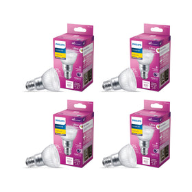 Philips LED 75W PAR20 bulbs in lamp provide true color rendering.