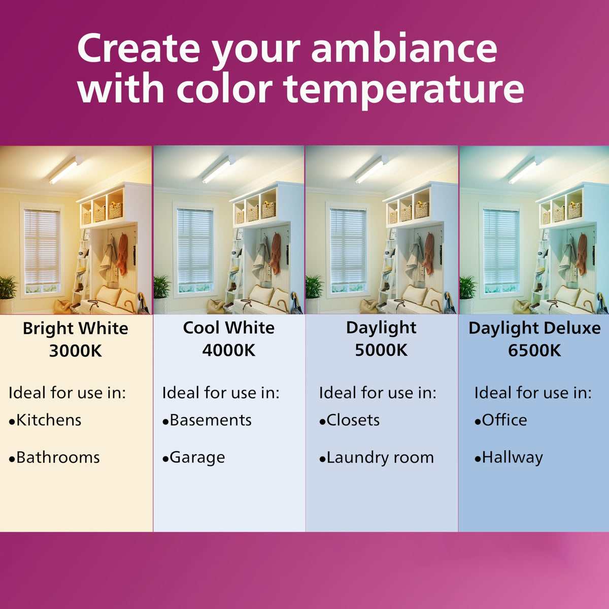 Philips LED 75W PAR20 soft white ambience ideal for living rooms.