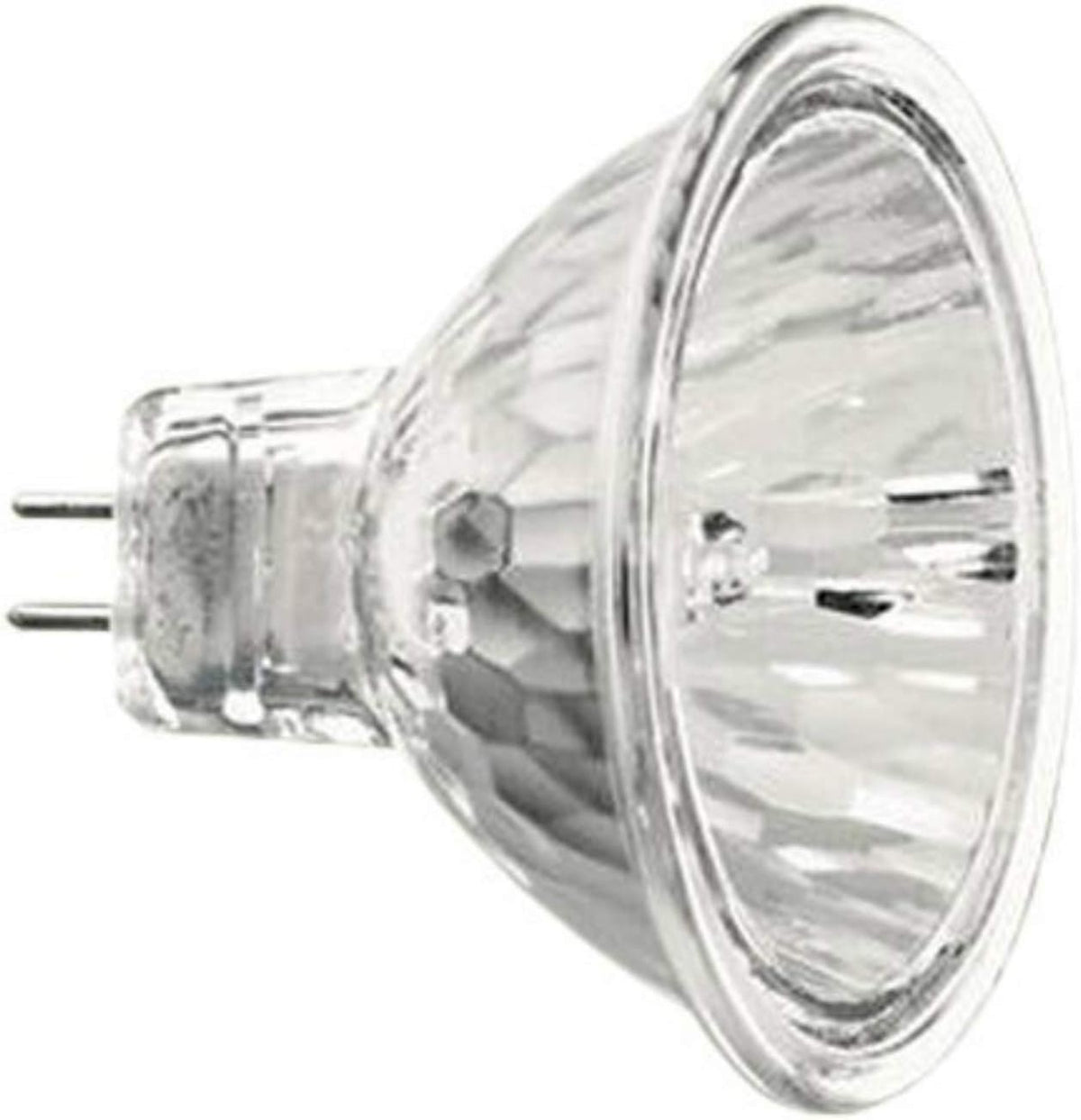 Philips MR16 halogen 50W landscape bulb side view with architectural accents.
