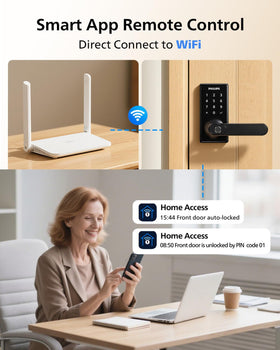 Philips keypad entry highlighting PIN code option