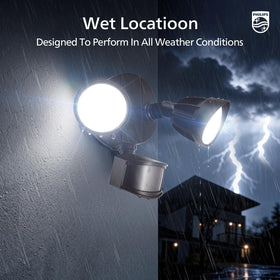 Philips outdoor light suitable for garden, yard, garage, and porch.