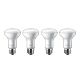 Philips R20 LED flood light front view showing soft white illumination