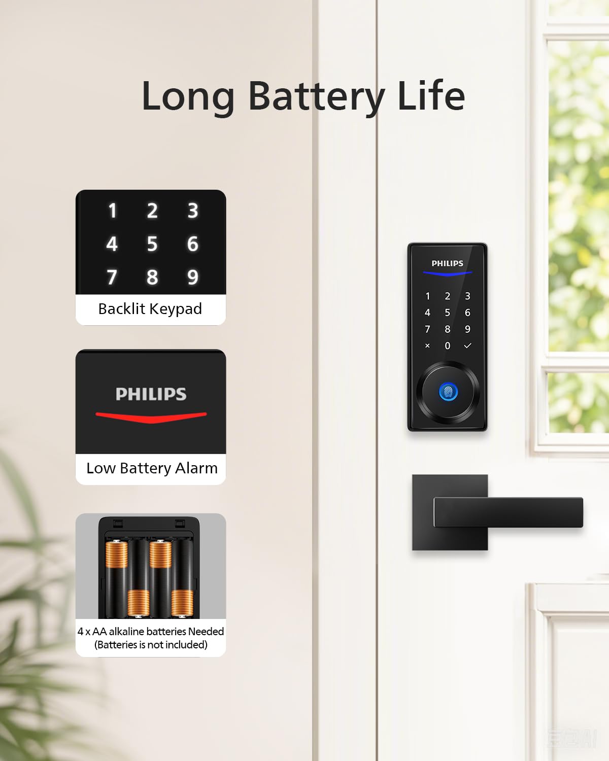 Auto-lock concept showing door fully closed for security.