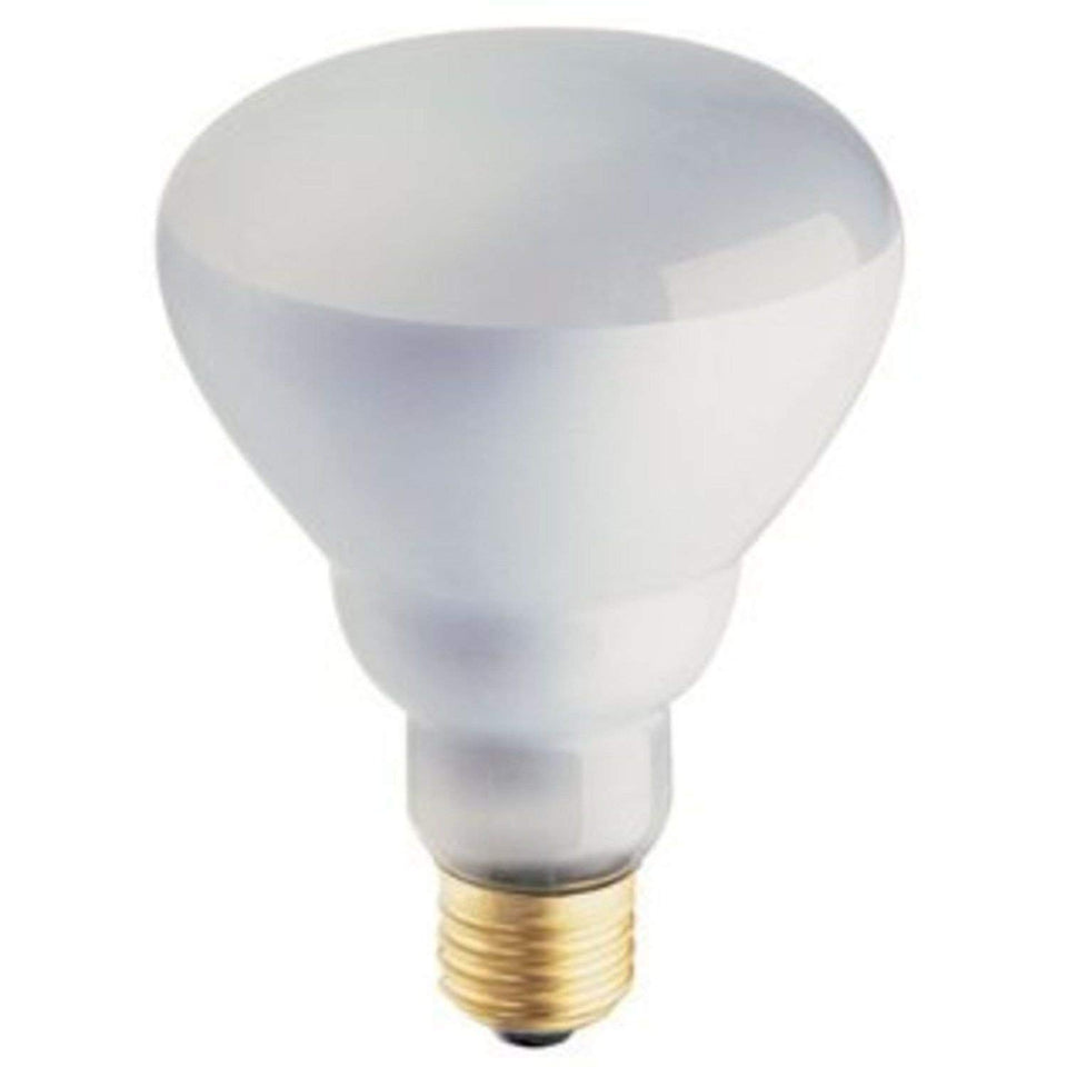 Philips Soft White 65W BR30 indoor flood bulb in a recessed lighting fixture for dimmable ambiance
