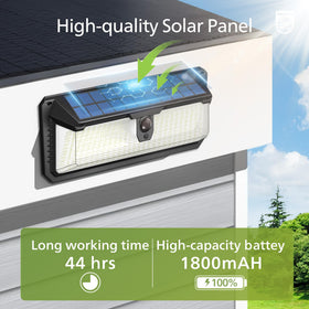 Philips easy-installation kit simplifies mounting on walls or fences.