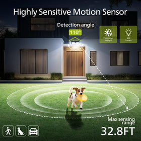 Philips PIR sensor detects motion up to 32.8 ft for responsive lighting.