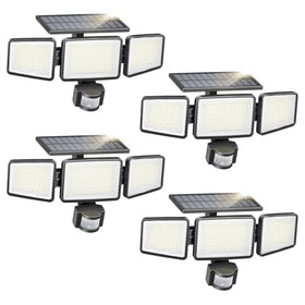 Philips solar security light outdoor 302 LEDs delivering bright 1200lm illumination for property security.