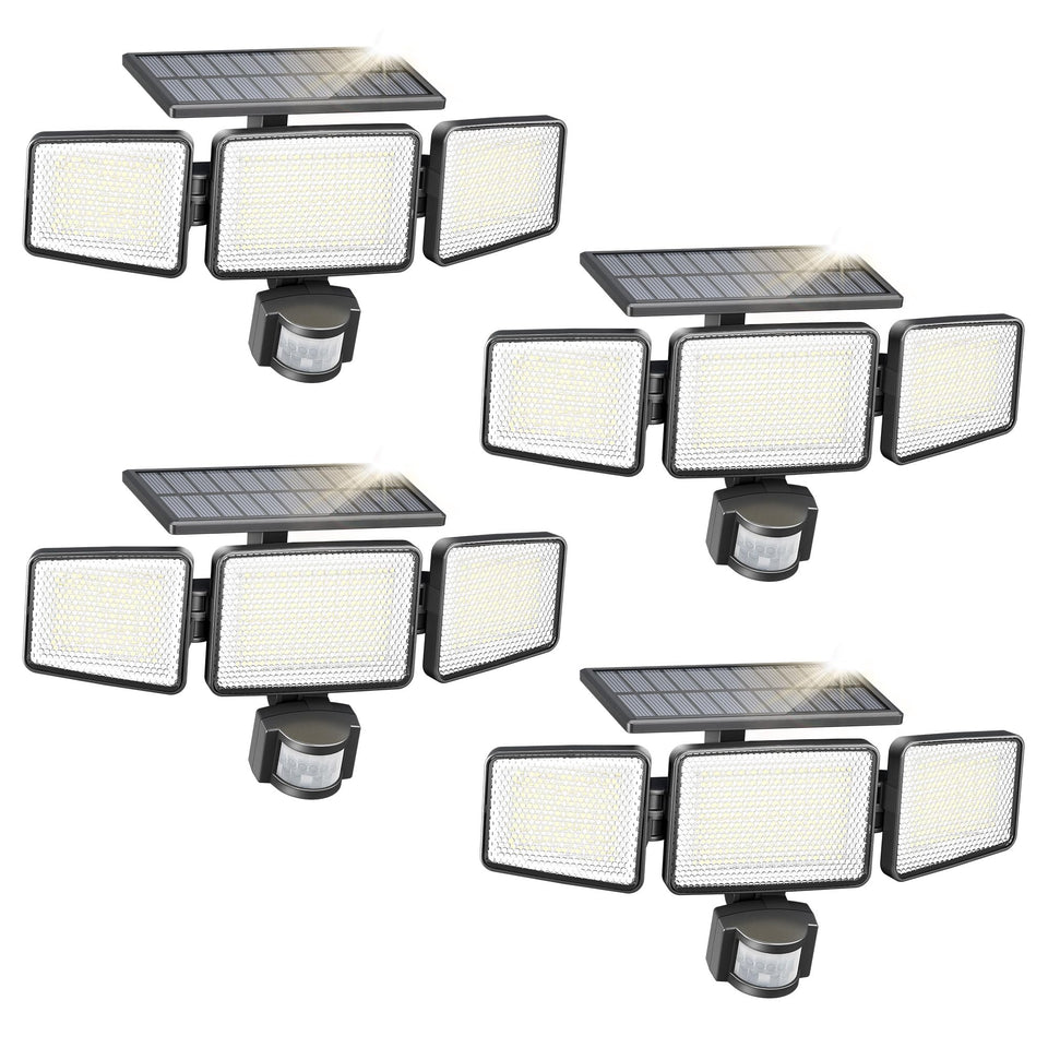 Philips solar security light outdoor 302 LEDs delivering bright 1200lm illumination for property security.