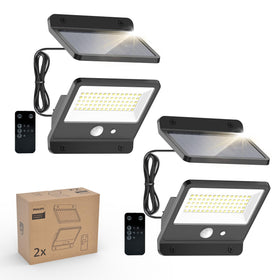Philips Solar Security Light front view showing bright 6500K LED for outdoor visibility