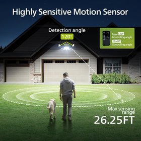Philips Solar Security Light remote control enables convenient on-site adjustments