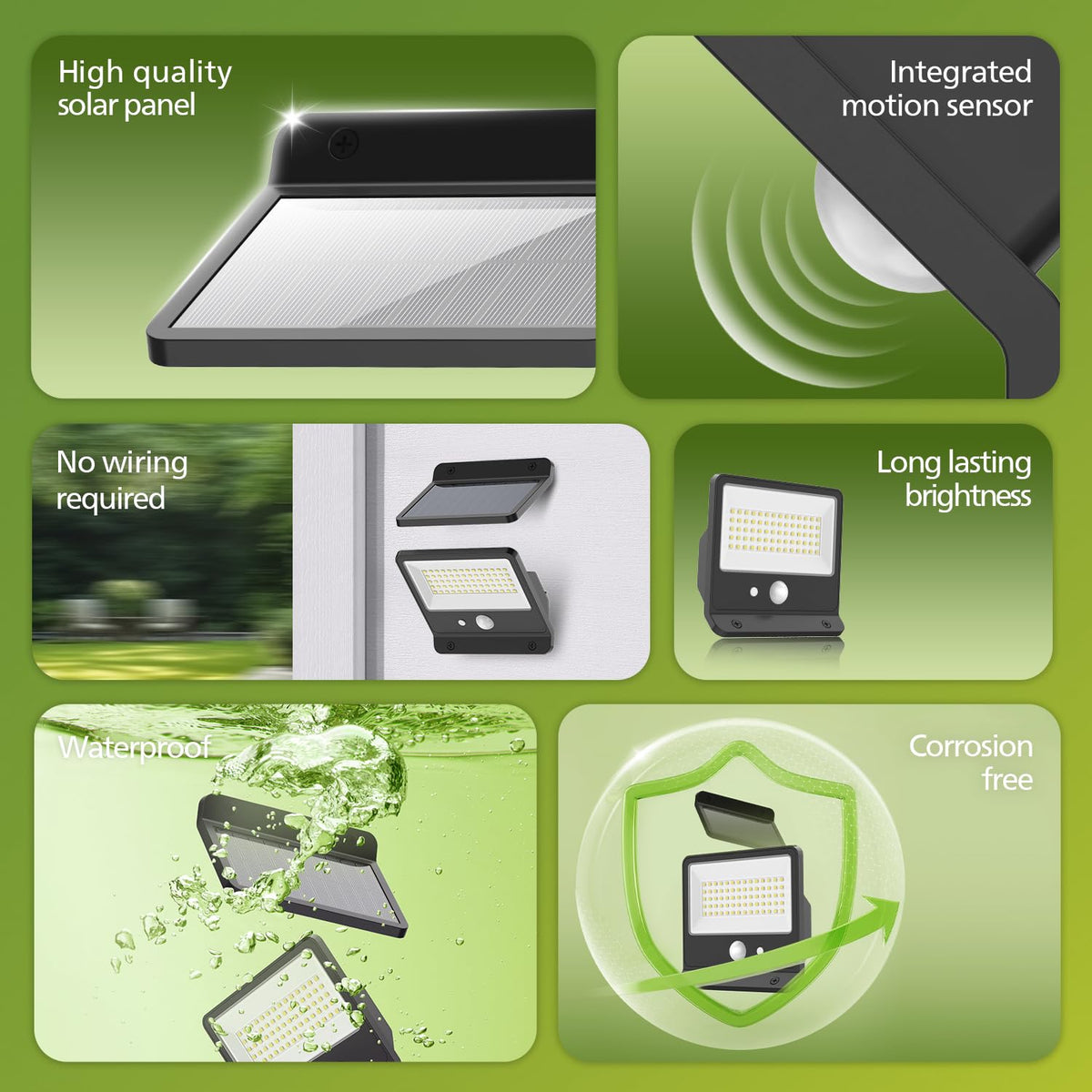 Philips Solar Security Light side angle highlighting motion sensing range