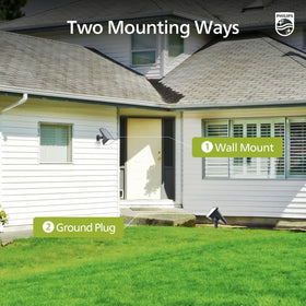 Philips solar spot lights garden pathway lighting with durable weatherproof performance