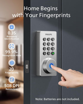 Philips Wi‑Fi Door Lock auto-lock — automatic protection when you leave.