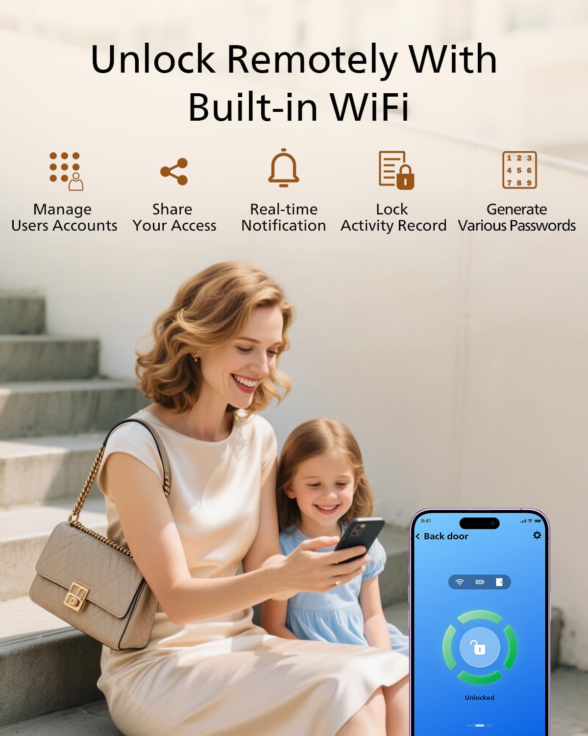 Philips Wi‑Fi Door Lock fingerprint sensor — quick biometric access.