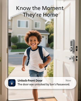 Philips Wi‑Fi Door Lock remote app control — manage entry from anywhere.