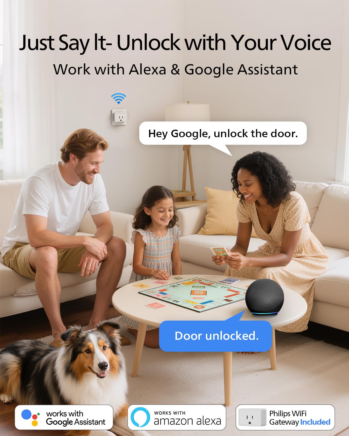 Included Philips WiFi gateway for remote access and monitoring.