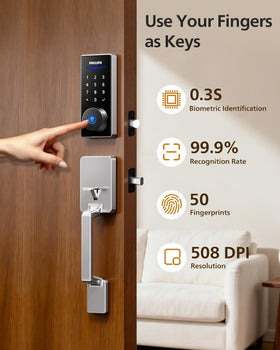 Wi-Fi gateway included with Philips smart lock kit.
